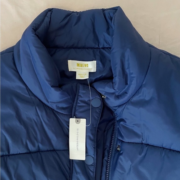 Anthropologie Navy Puffer Jacket - Picture 2 of 6